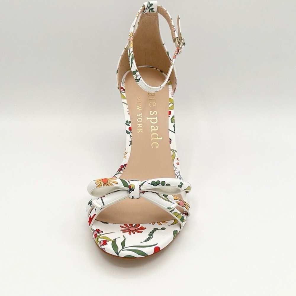Kate Spade White Floral Heels